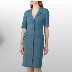 Badgley Mischka Blue Blazer Dress